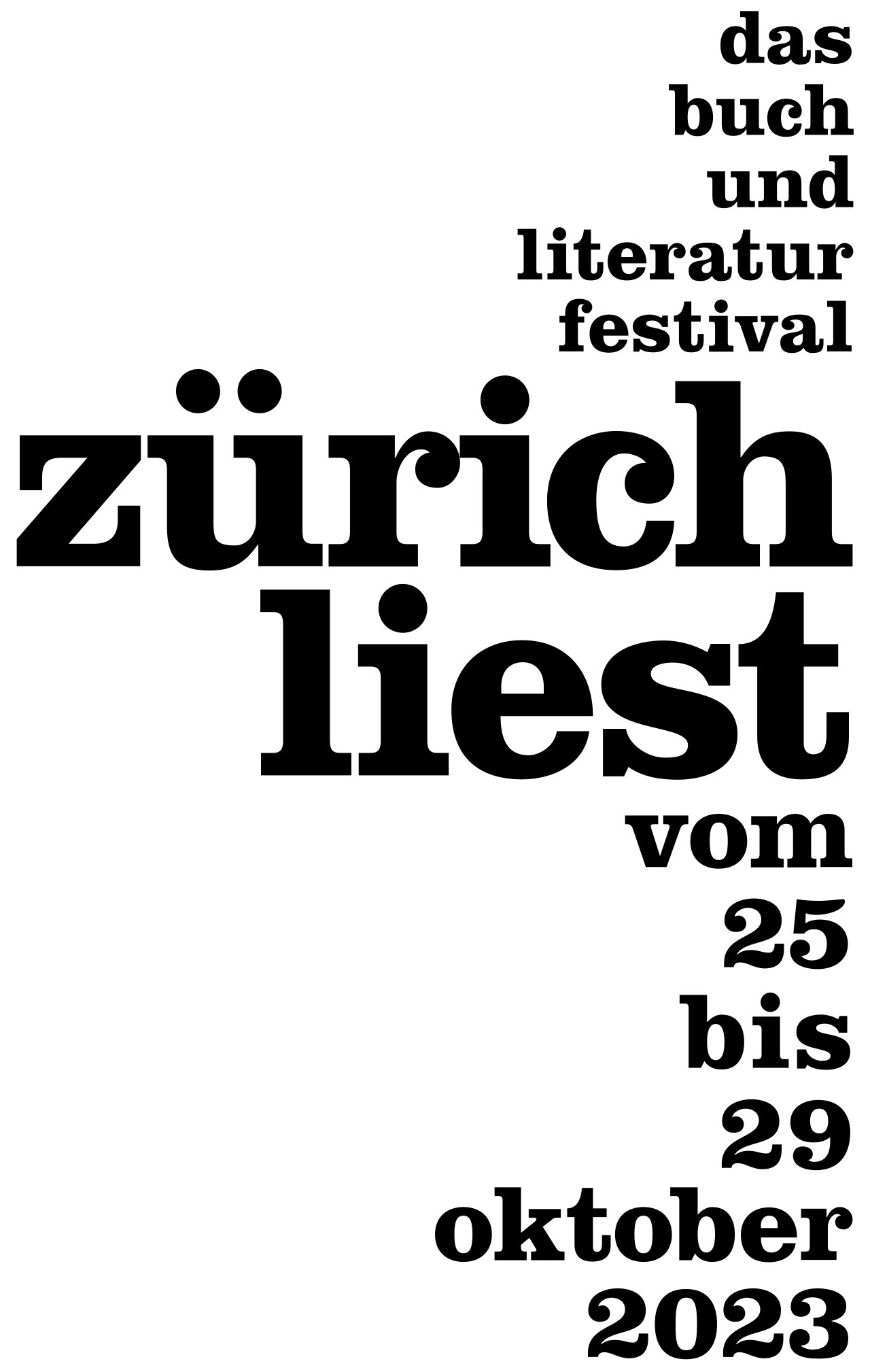 Zürich liest: October 20, 2023 - October 30, 2023
